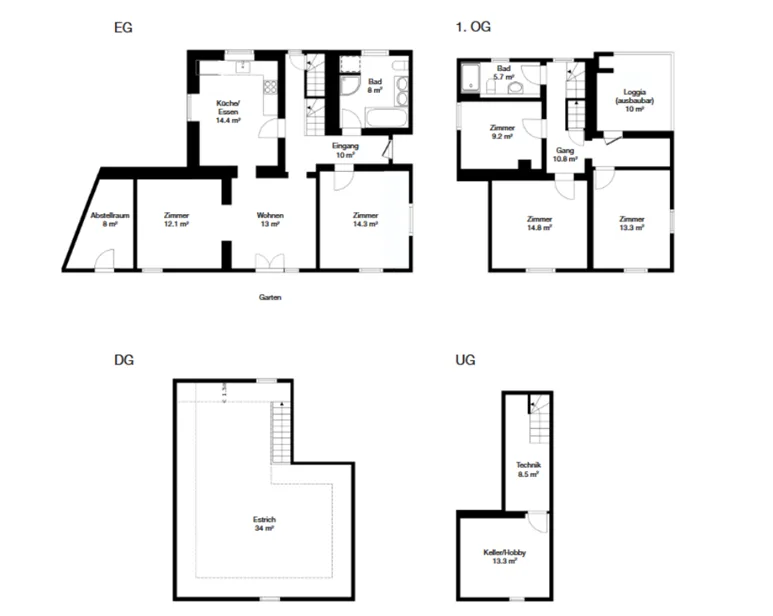 5.5-Zimmer-Einfamilienhaus mit sonnigem Garten und Parkmöglichkeiten in Netstal (GL) – direkt von den Eigentümern zu verkaufen